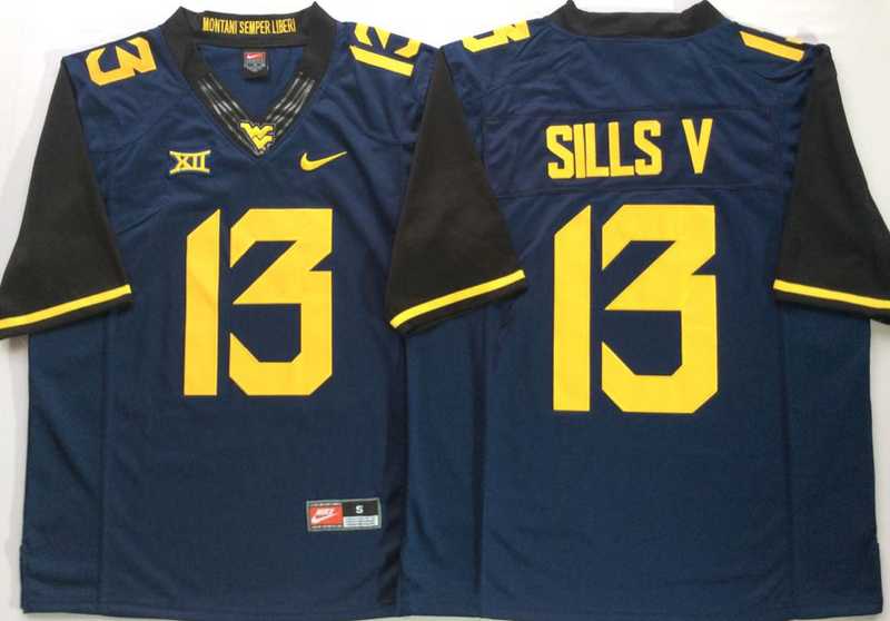 West Virginia Mountaineers 13 David Sills V Navy College Football Jersey (2),We sell and wholesale West Virginia Mountaineers 13 David Sills V Navy College Football Jersey (2) on line form chian!
